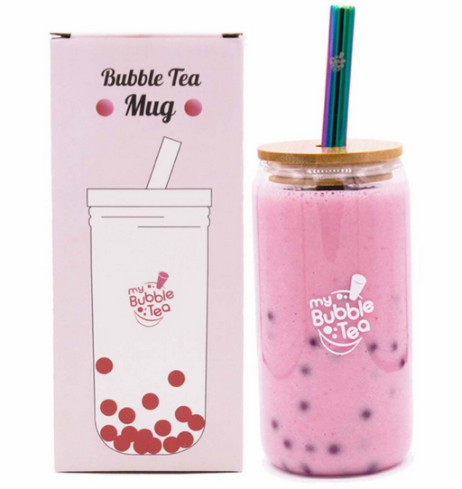 Trinkglas mit Strohhalm - Bubble Tea